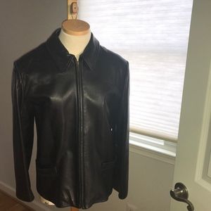 Golden Bear leather jacket, women’s Large
